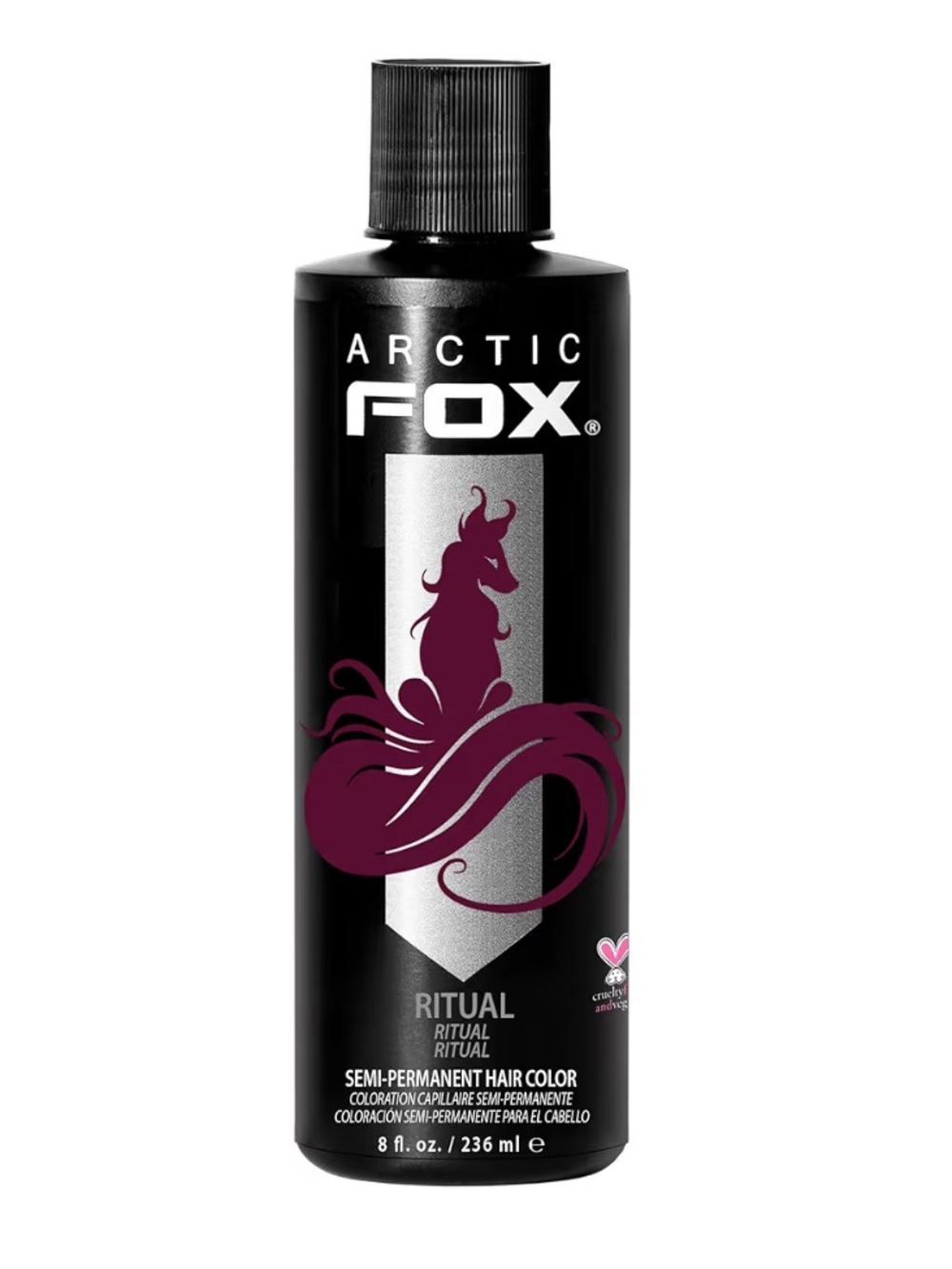 ARCTIC FOX Cruelty-Free Vegan Semi-Permanent Hair Color Dye (8 Fl Oz, RITUAL)